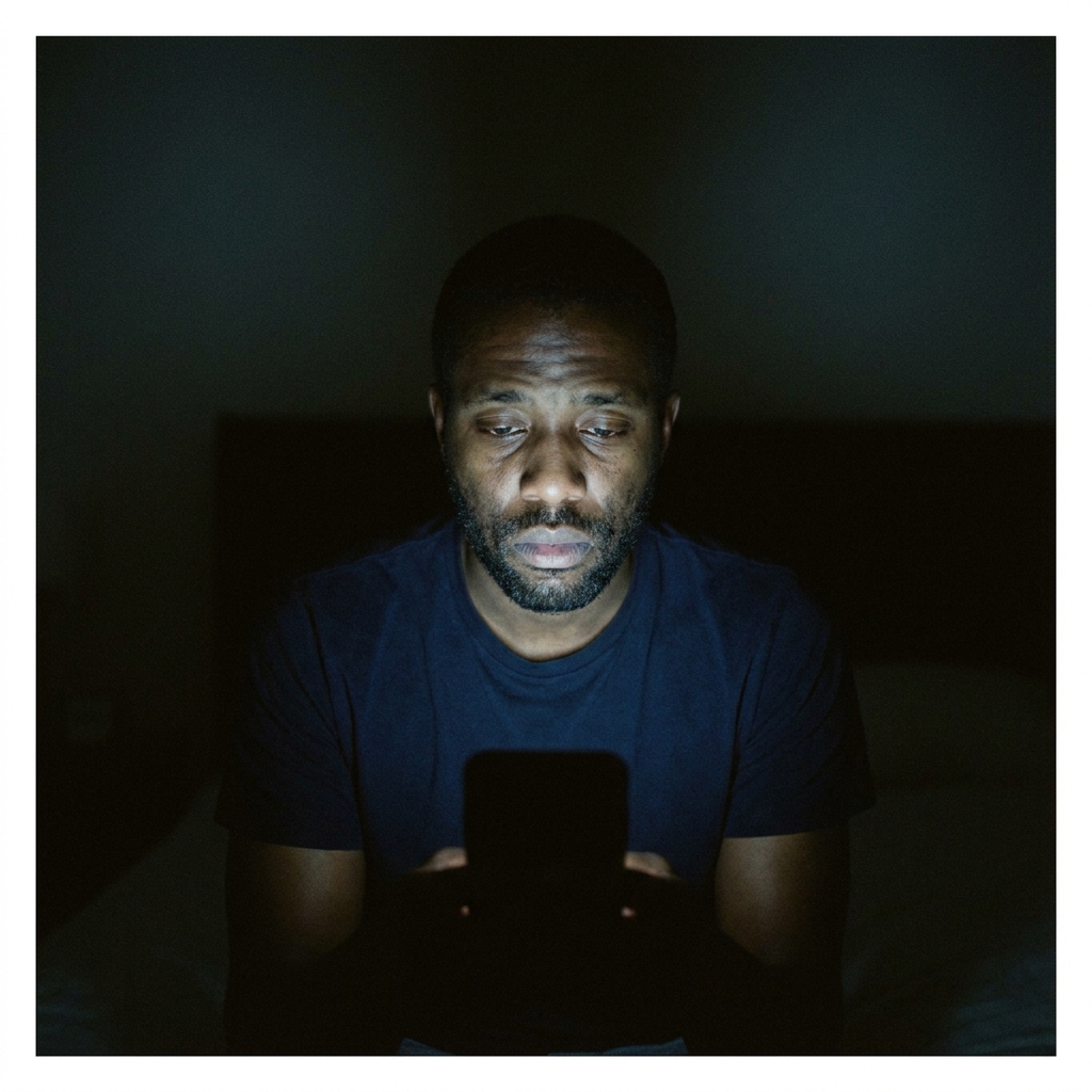 A man reading The Porn Illusion on his phone