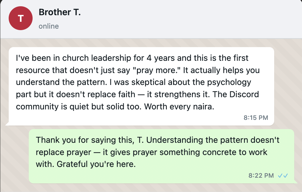 Reader message