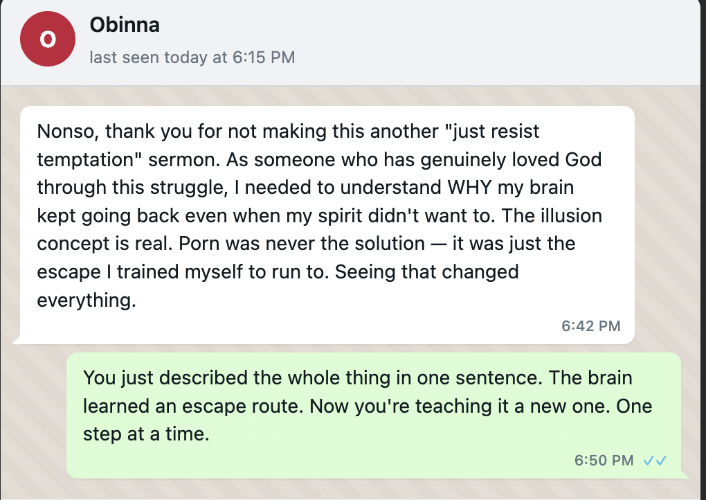 Reader message