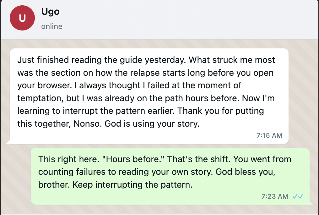 Reader message