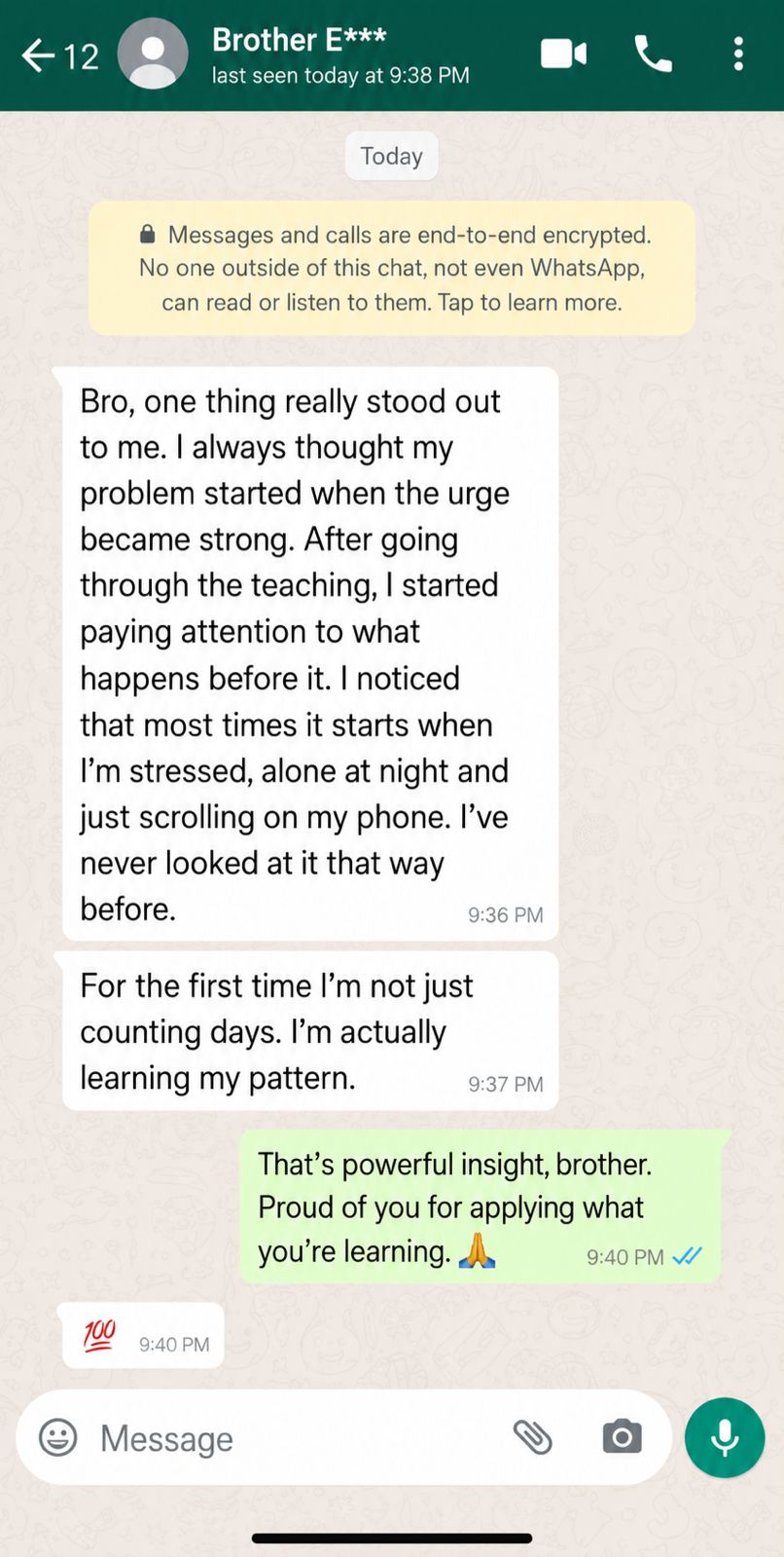 Message from Brother Ezekiel